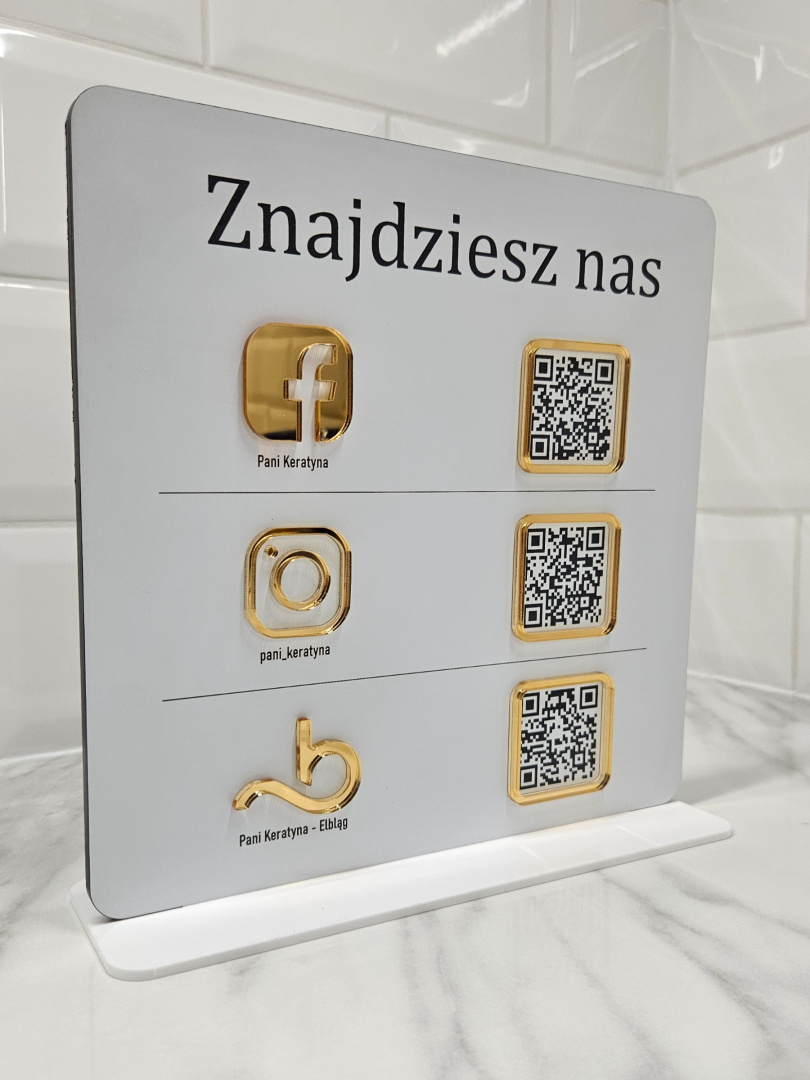 Prezenter-stand-stojak-na-recepcje-z-kodami-QR-Facebook-Instagram-Booksy-1